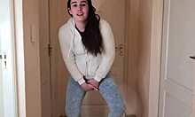 Homemade teen fetish video with messy piss scene